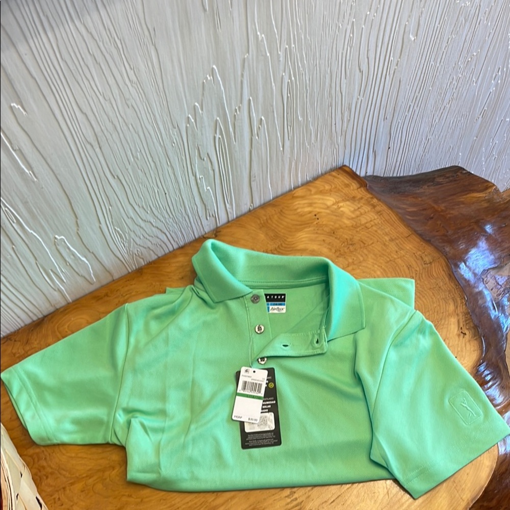 Kids PGA tour golf shirt. Size Large
